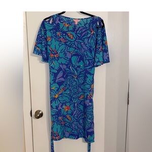Lilly Pulitzer Demaris Tunic Dress Mai Tai Print Size XS